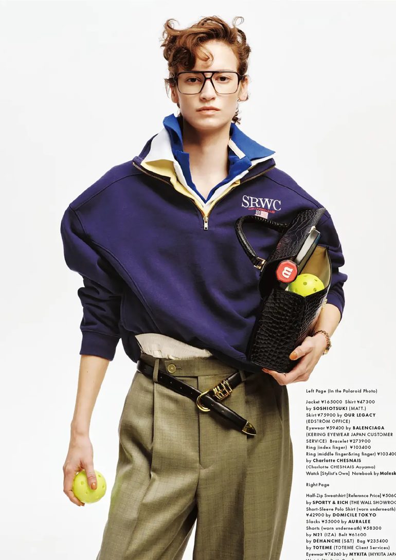 Beach editorial shell portrait