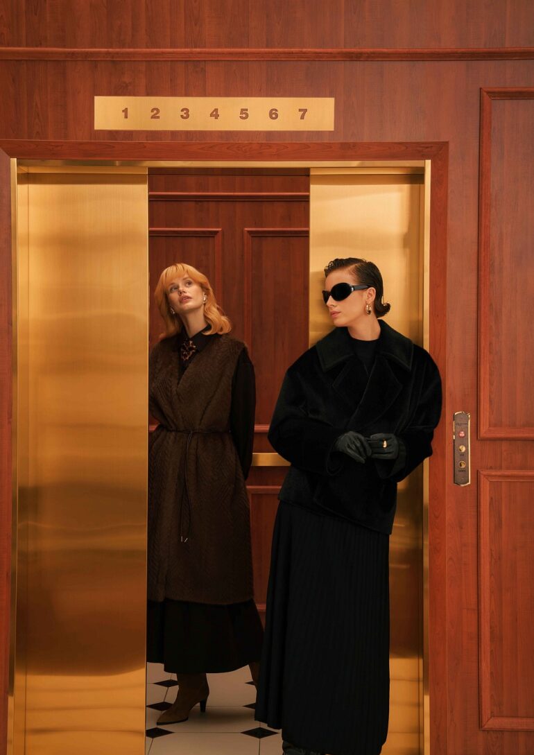 Beach editorial shell portrait