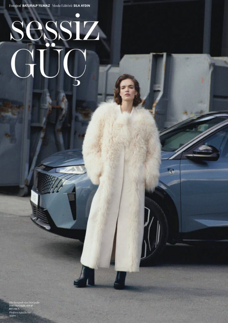 Beach editorial shell portrait