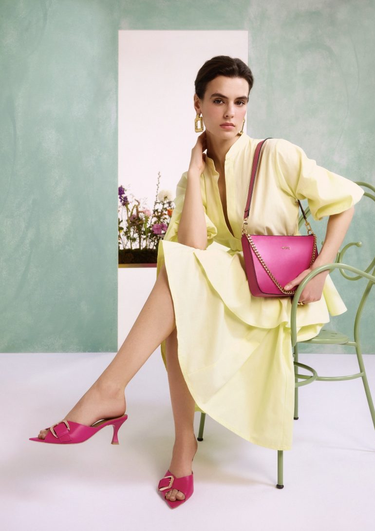 Beach editorial shell portrait