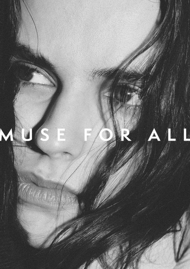 Beach editorial shell portrait